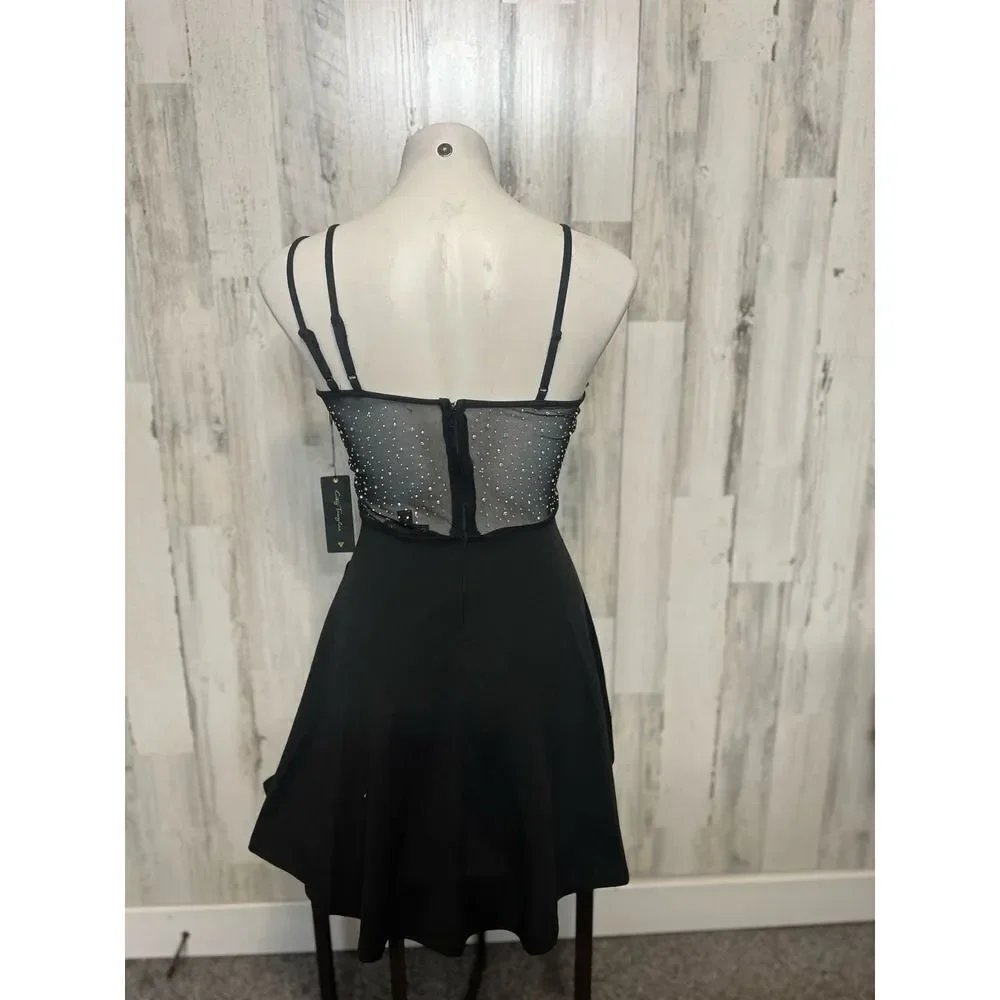 Windsor black flare dress